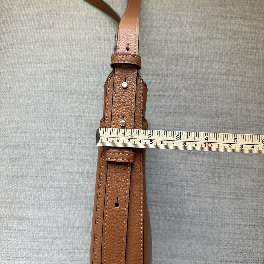 Kate Spade Leila Pebbled Leather Crossbody Purse Warm Ginger Minimalist Classic - Picture 13 of 16